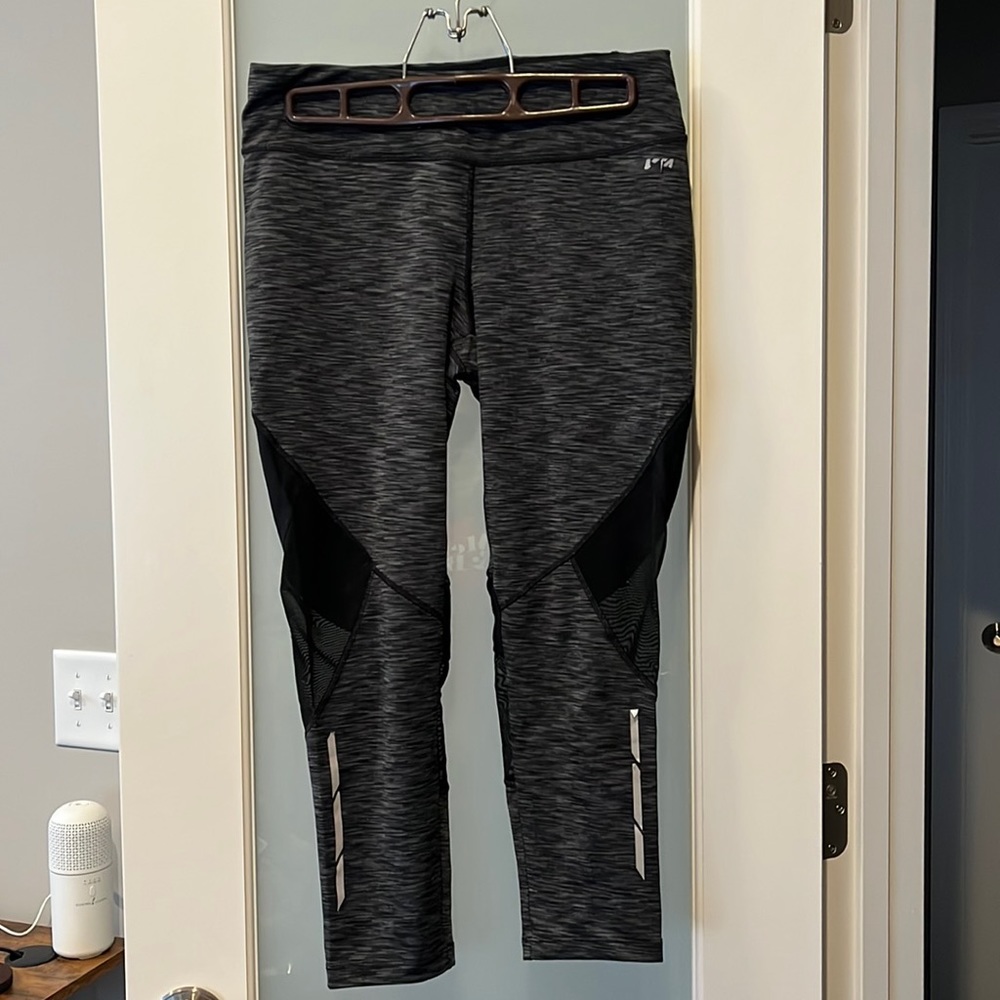 Avia Gray and Black Leggings, Size S